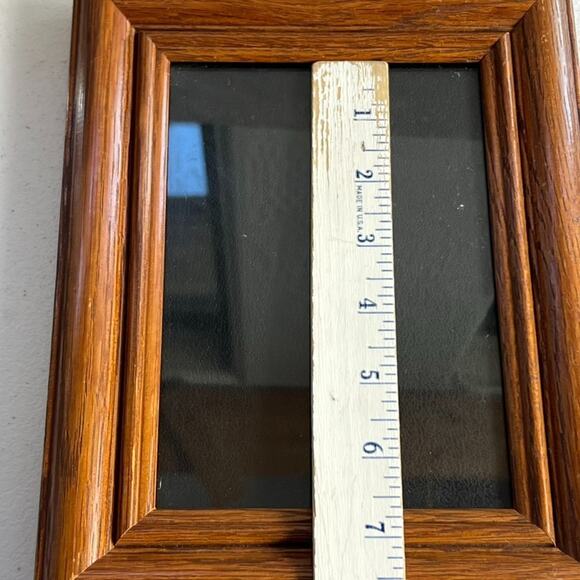 Vintage Dark Wood Grain Picture Frame Fits 4.5 x 6.5 Photos - Picture 6 of 8
